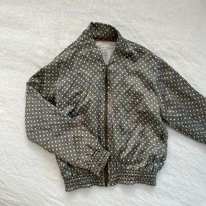 Acacia Honey silk bomber jacket
